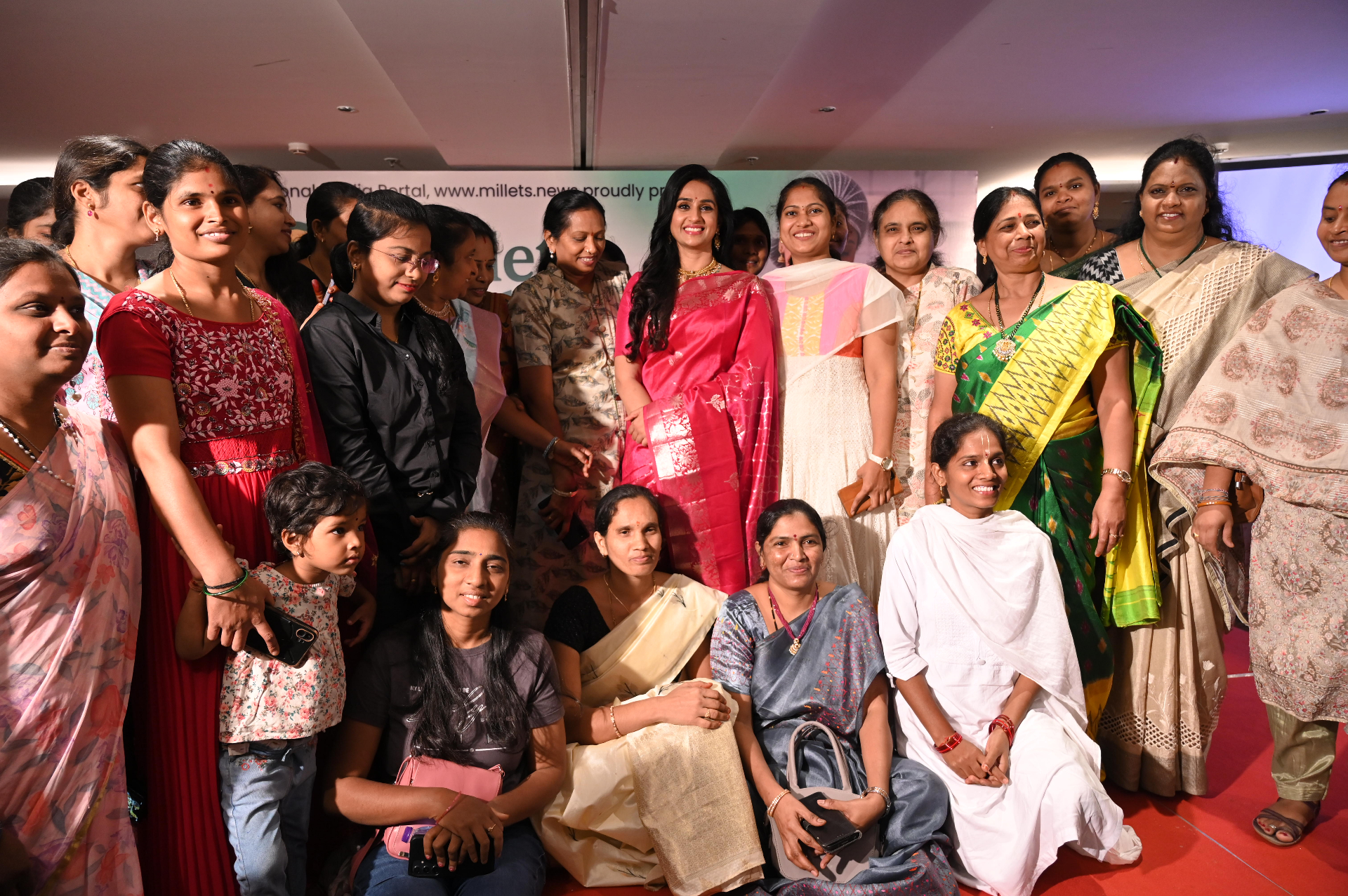 Millet Mothers community celebration group photo