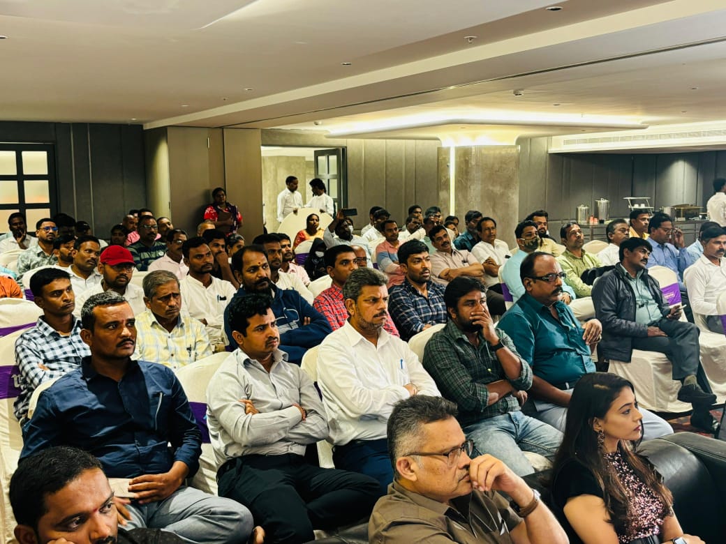 Packed audience at the national millet session