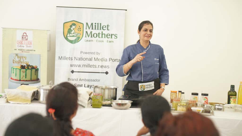 Chef-led Millet Mothers cooking demonstration