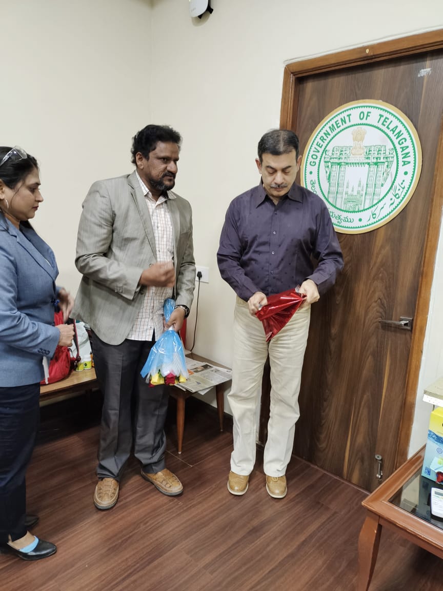 Meeting with Telangana government officials