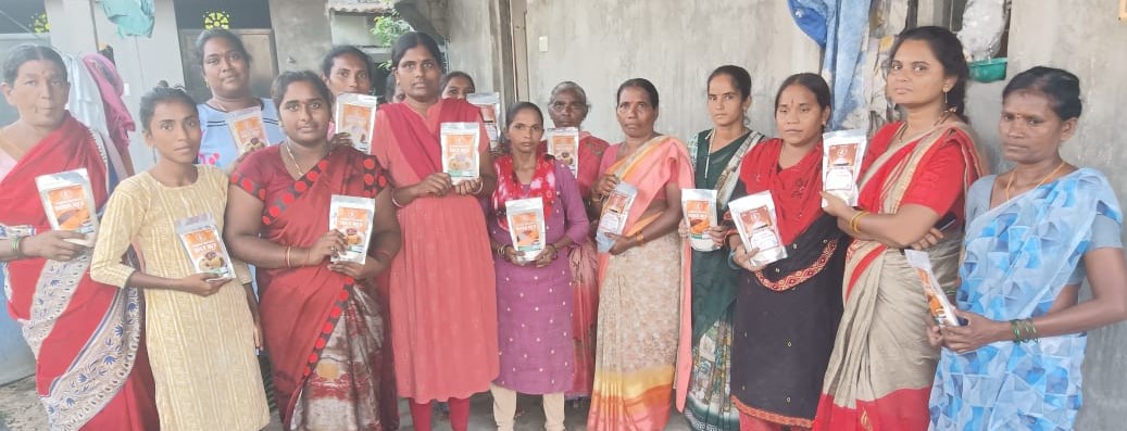 Akshara team outreach with MBF products